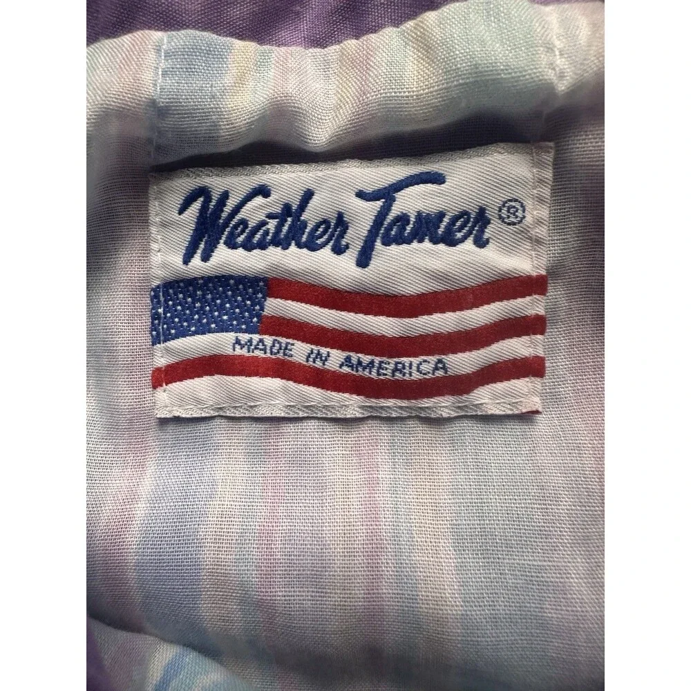 Vintage Weather Tamer Windbreaker M Purple 80s Jacket